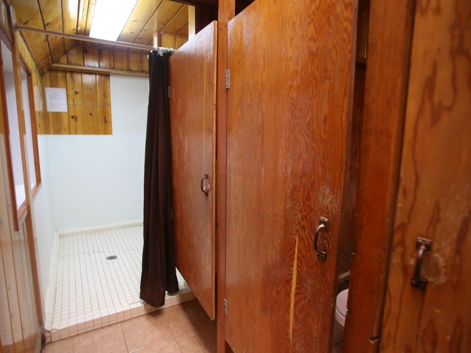 Bathroom facilities at Crane Flat
